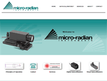 Tablet Screenshot of micro-radian.com